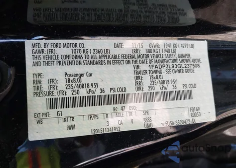 2016 Ford Focus St from USA, damaged, VIN 1FADP3L93GL237508